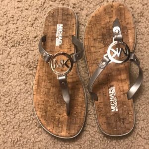 Michael Kors Silver Sandals